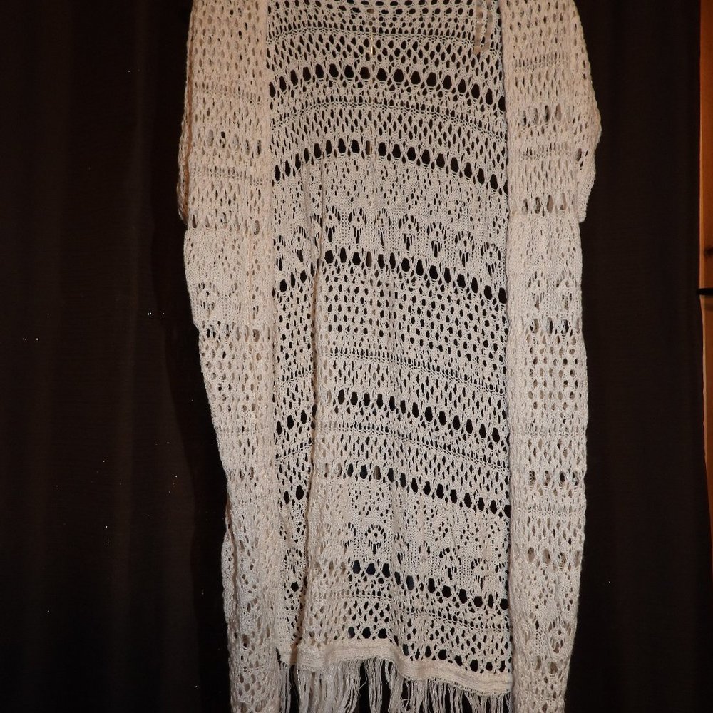Maurices Short Sleeve Crochet Cardigan